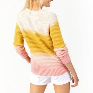 Brand new | Small | Francesca's Sweater | Cream, Yellow, Pink